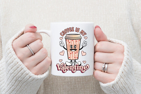 Coffee is My Valentine PNG Sublimation Sublimation CraftLabSVG 