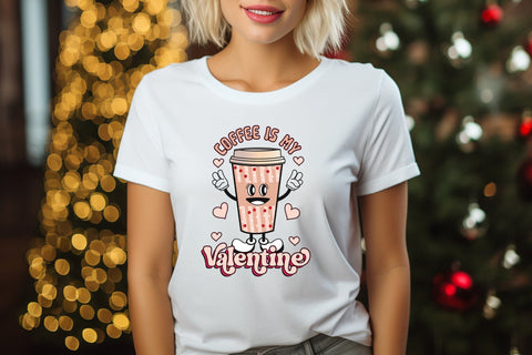 Coffee is My Valentine PNG Sublimation Sublimation CraftLabSVG 