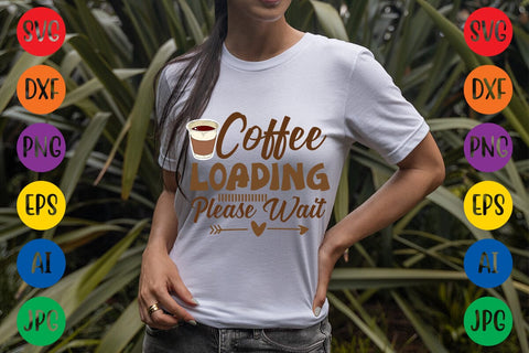 Coffee Loading Please Wait SVG DESIGN SVG Rafiqul20606 