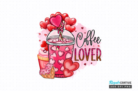 Coffee lover PNG Design Sublimation Regulrcrative 