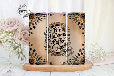 Coffee Lover Tumbler Wrap Sublimation sassyprint 