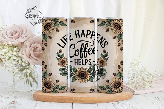 Coffee Lover Tumbler Wrap Sublimation sassyprint 