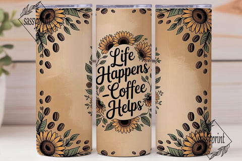 Coffee Lover Tumbler Wrap Sublimation sassyprint 