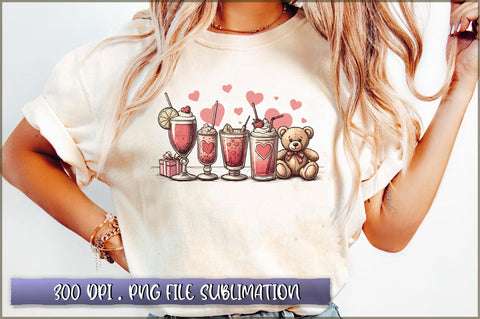 Coffee Lover Valentine Day Sublimation Clipart Sublimation Shetara Begum 
