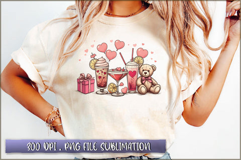 Coffee Lover Valentine Day Sublimation Clipart Sublimation Shetara Begum 