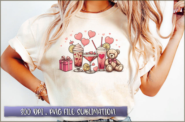 Coffee Lover Valentine Day Sublimation Clipart Sublimation Shetara Begum 