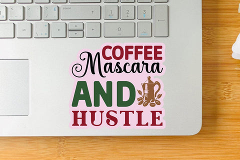 Coffee mascara and hustle SVG Angelina750 