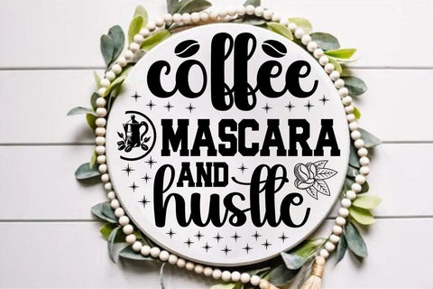 Coffee mascara and hustle SVG Angelina750 