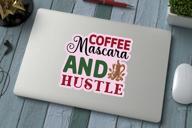 Coffee mascara and hustle SVG Angelina750 