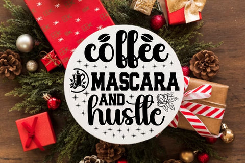 Coffee mascara and hustle SVG Angelina750 