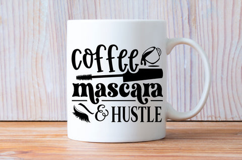 Coffee mascara & hustle SVG design SVG Regulrcrative 
