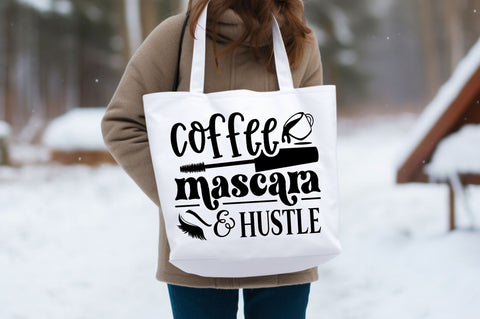Coffee mascara & hustle SVG design SVG Regulrcrative 