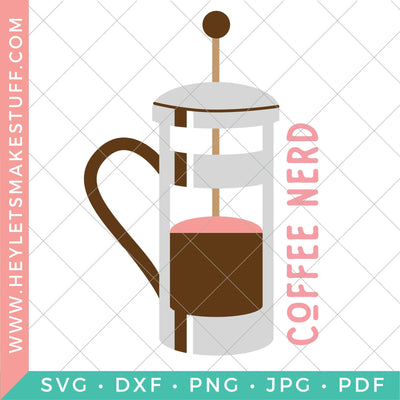 Coffee Nerd SVG Hey Let's Make Stuff 