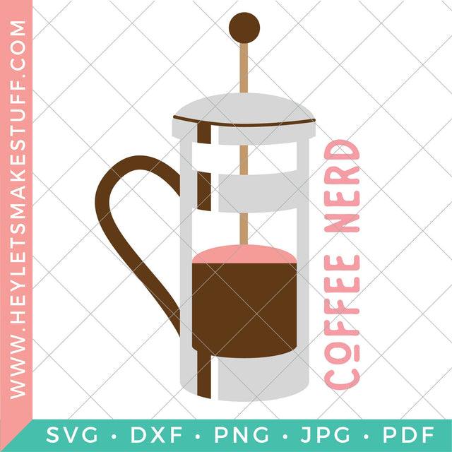 Coffee Nerd SVG Hey Let's Make Stuff 