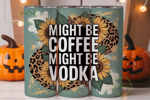 Coffee or Vodka? 20oz Tumbler Wrap Sublimation PixelChick 