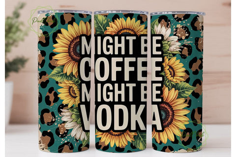 Coffee or Vodka? 20oz Tumbler Wrap Sublimation PixelChick 