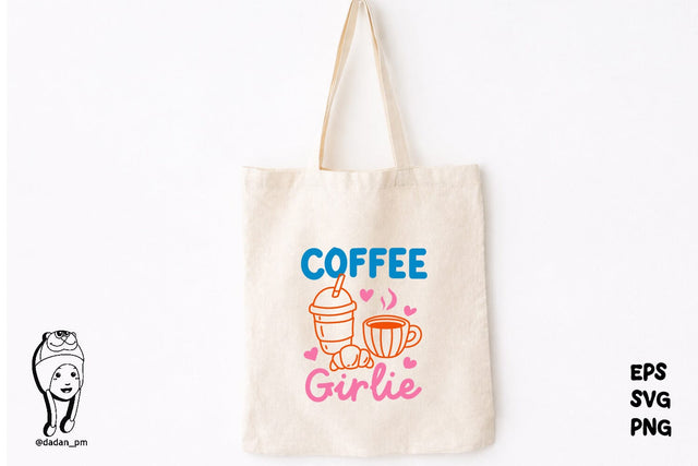Coffee Quote Girlie Hand-Drawn Png SVG dadan_pm 