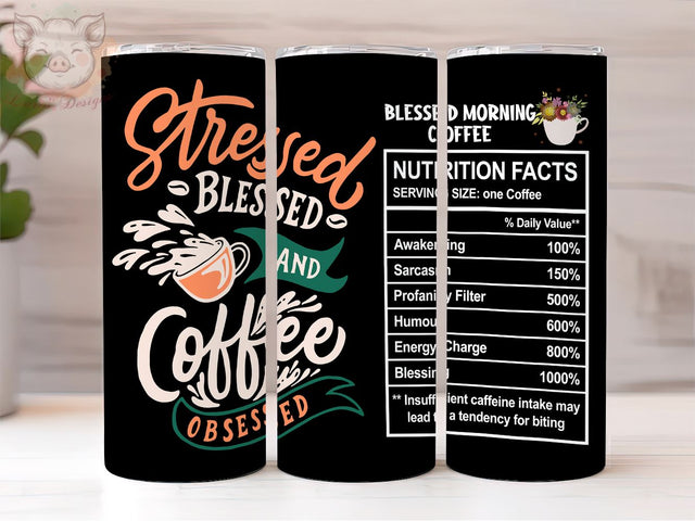 Coffee Quotes Tumbler Wrap, 20oz Skinny Tumbler, Funny Coffee, Coffee Humor 20oz Tumbler Png, Sublimation Design, Digital, Digital Download PNG Sublimation Lara' s Designs 