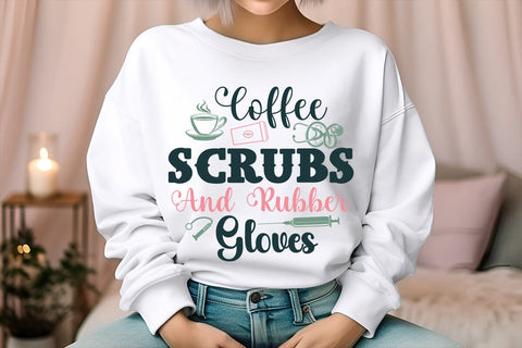 Coffee scrubs and rubber gloves SVG Angelina750 