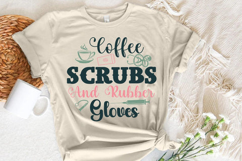 Coffee scrubs and rubber gloves SVG Angelina750 