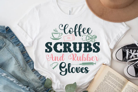 Coffee scrubs and rubber gloves SVG Angelina750 