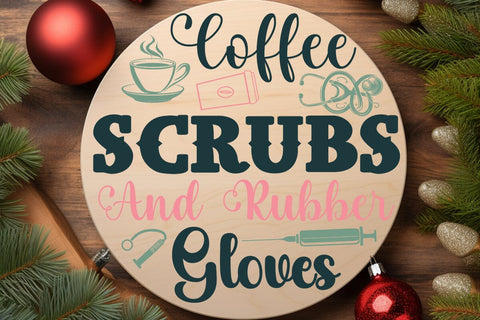 Coffee scrubs and rubber gloves SVG Angelina750 