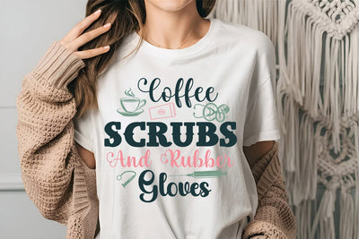 Coffee scrubs and rubber gloves SVG Angelina750 