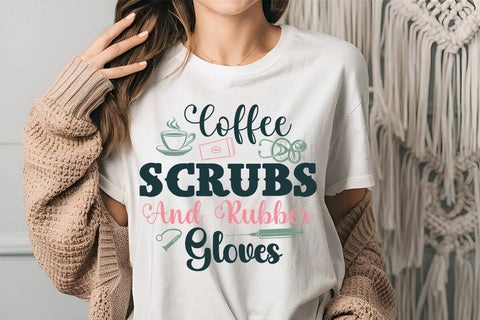 Coffee scrubs and rubber gloves SVG Angelina750 
