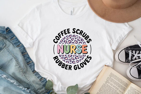 coffee scrubs nurse rubber gloves SVG Angelina750 
