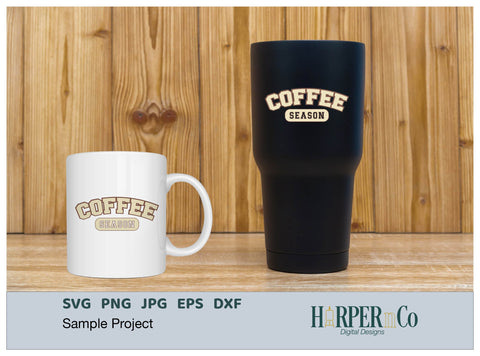 COFFEE SEASON Laser SVG EPS Cut File SVG HarperNCo 