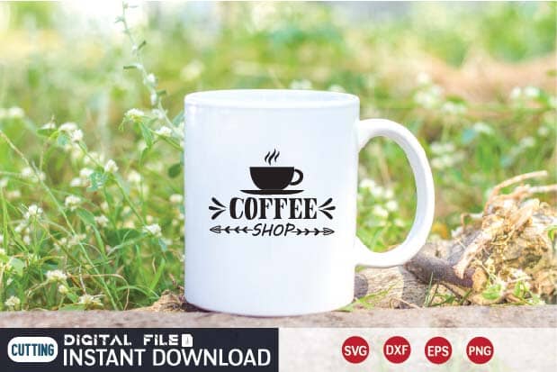 coffee shop svg SVG designer krishna 