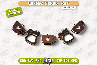 Coffee Sign Laser Cut | Coffee House | Coffee Shop | Kitchen Art Sign | CNC File SVG The T Store Design 