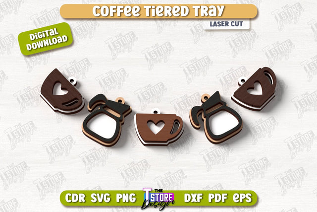 Coffee Sign Laser Cut | Coffee House | Coffee Shop | Kitchen Art Sign | CNC File SVG The T Store Design 