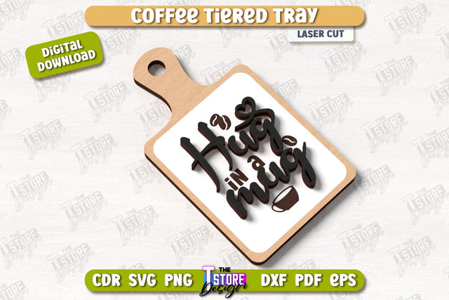 Coffee Sign Laser Cut | Coffee House | Coffee Shop | Kitchen Art Sign | CNC File SVG The T Store Design 