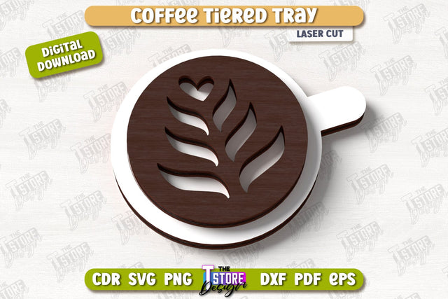 Coffee Sign Laser Cut | Coffee House | Coffee Shop | Kitchen Art Sign | CNC File SVG The T Store Design 