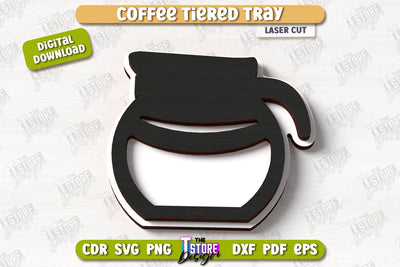 Coffee Sign Laser Cut | Coffee House | Coffee Shop | Kitchen Art Sign | CNC File SVG The T Store Design 