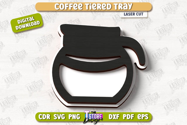 Coffee Sign Laser Cut | Coffee House | Coffee Shop | Kitchen Art Sign | CNC File SVG The T Store Design 