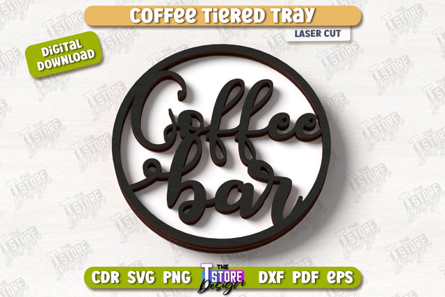 Coffee Sign Laser Cut | Coffee House | Coffee Shop | Kitchen Art Sign | CNC File SVG The T Store Design 