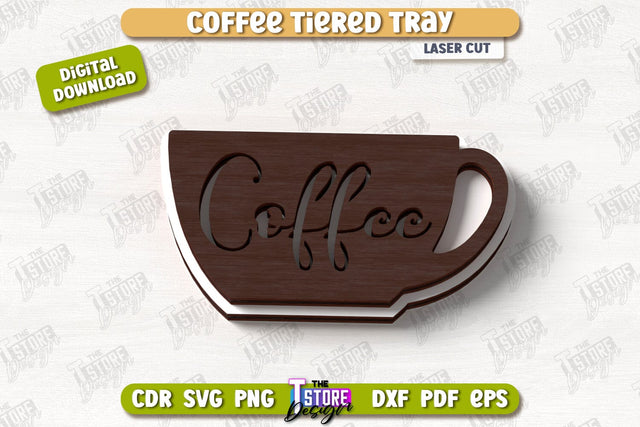 Coffee Sign Laser Cut | Coffee House | Coffee Shop | Kitchen Art Sign | CNC File SVG The T Store Design 