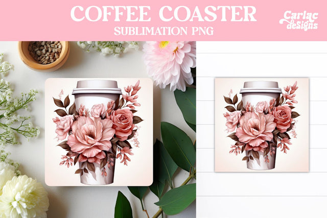 Coffee Square Coaster Sublimation Sublimation Carla C Designs 