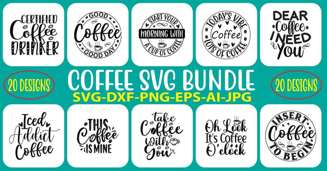 Coffee SVG Bundle SVG Syaman 
