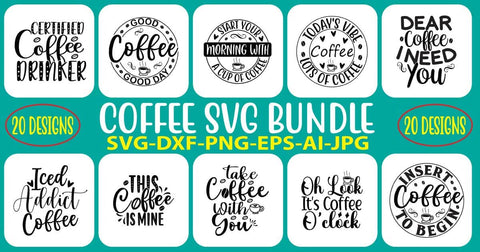 Coffee SVG Bundle SVG Syaman 