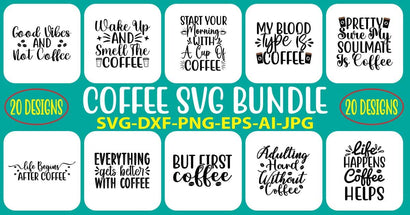 Coffee SVG Bundle SVG Syaman 