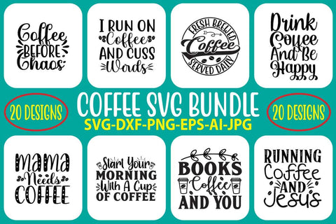 Coffee SVG Bundle SVG Syaman 