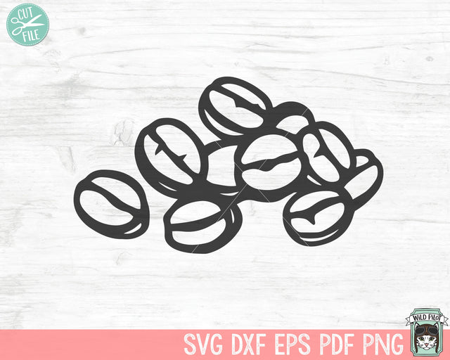 Coffee SVG, Coffee Beans svg file, Coffee Lover SVG, Coffee png, Coffee Beans clipart SVG Wild Pilot 
