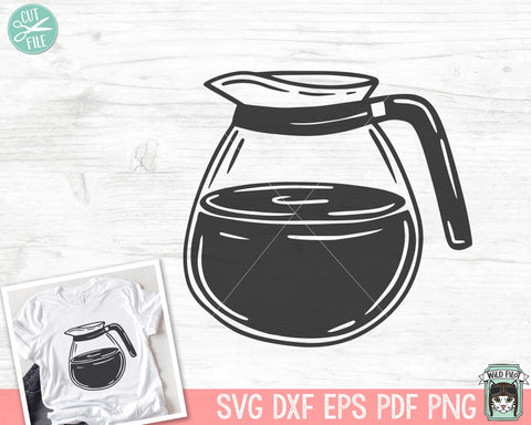 Coffee SVG file, Coffee Pot svg file, Coffee png file, Coffee vector, Coffee Maker svg file, Coffee Pot clipart, Coffee Pot Vector SVG Wild Pilot 