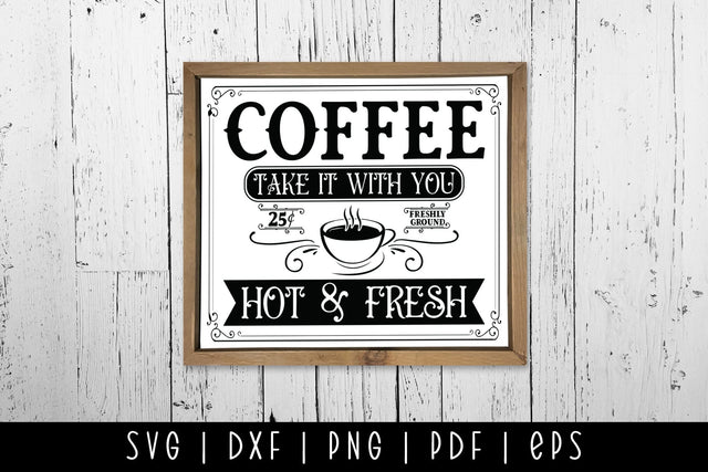 Coffee SVG | Vintage Coffee Sign SVG SVG CraftLabSVG 