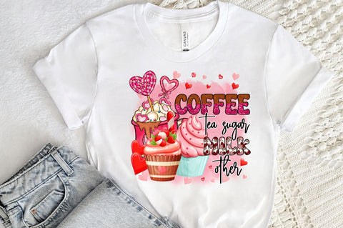 Coffee tea sugar PNG Design Sublimation Regulrcrative 
