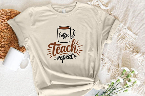 Coffee teach repeat SVG Angelina750 