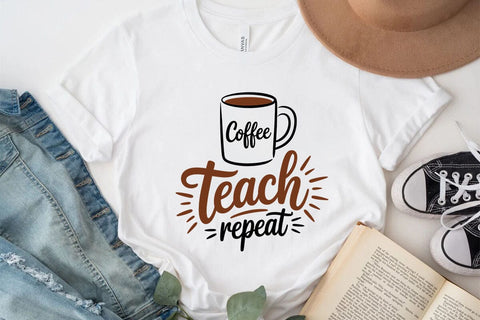 Coffee teach repeat SVG Angelina750 